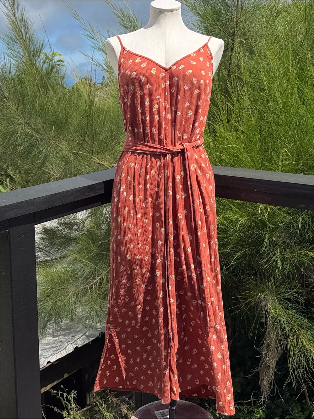 BILLABONG SHAKE IT AGAIN JUMPSUIT IN HENNA size Small - Picture 8 of 16